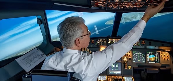 Piloto en cabina